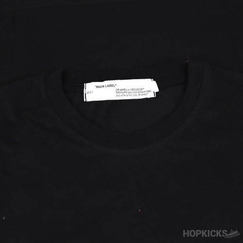 Off white barricade tape tee best sale